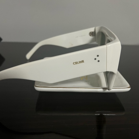 Celine 60mm white sunglasses. Worn once - Picture 4 of 7